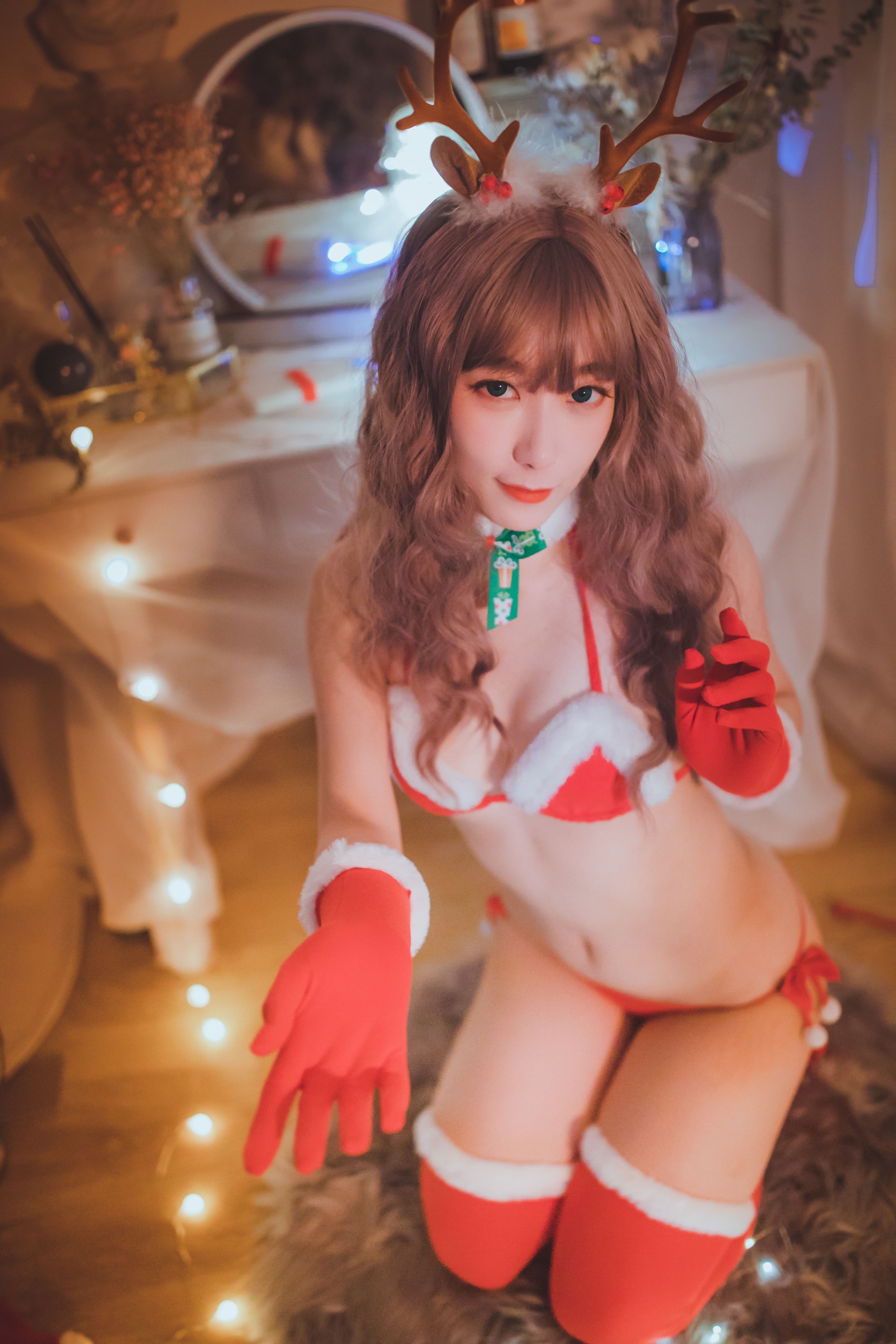 甜糖大魔王 – NO.002 双人圣诞麋鹿[60P]-XikXak